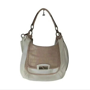 Coach Kristin Leather Light Beige hobo Bag